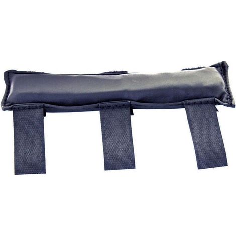 Copribarbozzale in gel nero con cinturini in velcro