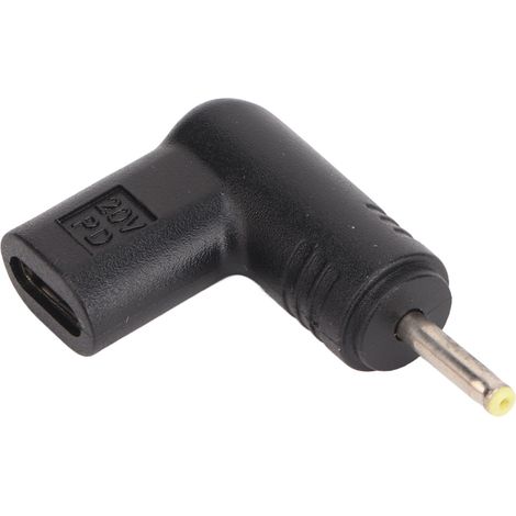 USB-C-Buchse auf DC-Stecker-Adapter (2,5 x 0,7 mm), 100 W PD-Schnellladung, 18,5–20 V, mit E-Mark-Chip