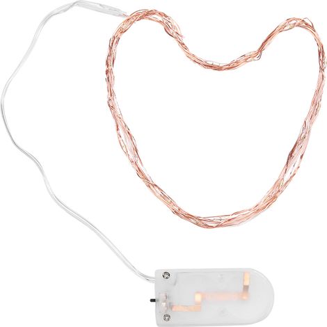 Guirlande lumineuse 3m 30LEDs fil cuivre à piles, déco DIY Noël Mariage, lampe féerique multicolore (1/5)