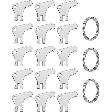Clé pour distributeur de papier essuie-mains, lot de 15 clés universelles pour distributeurs de papier essuie-mains et de papier toilette (1/4)