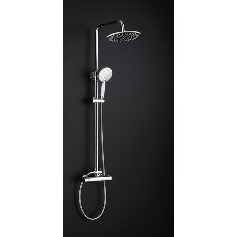 DP Bath RY-S014 Set Doccia con Rubinetto Termostatico Estensibile, Cromato (1/5)