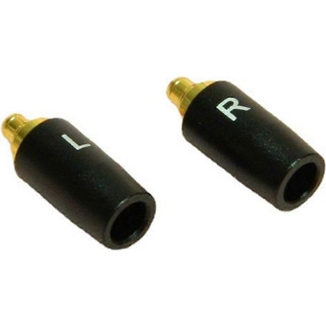 Une paire d'adaptateurs jack pour casque, compatibles avec les prises casque IE300, IE900 et N5005, noirs. (1/5)