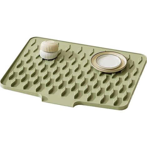 Tapis De Séchage Pour Le Plan De Travail De La Cuisine,Protection De Comptoir À Drainage Rapide Tapis d'Égouttoir à Vaisselle,Pour Lavabo De Salle De Bain Station Café Salle De Douche Appartement Ba