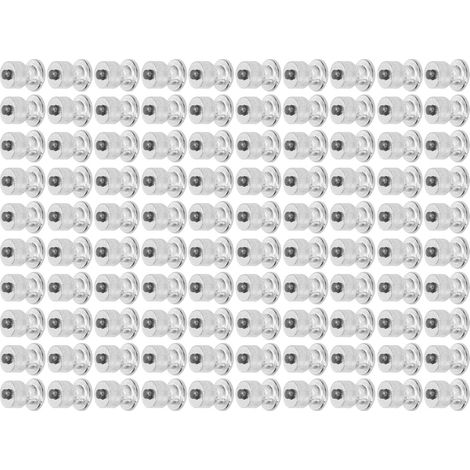100 Pions Clous Anti-Dérapant Pneus Auto Argent Stable Résistant Usure Vis Crampons VTT pour Chargeuse Chariot Élévateur Moto (1/5)