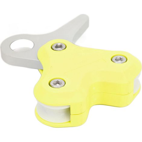 Universelle Angelrolle aus Aluminiumlegierung für Tauchzwecke, maximale Traglast 250 kg, einfach zu bedienen, hohe Effizienz, fluoreszierend gelb. (1/5)
