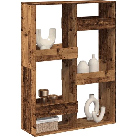 Raumteiler Altholz-Optik 100x33x135 cm Holzwerkstoff