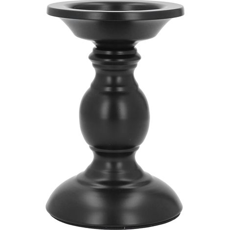 Porte-bougie vintage en fer, style rétro antique, support décoratif en métal pour centre de table, hauteur 16,5 cm (1/5)