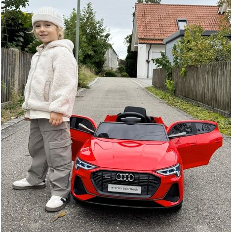 Coche eléctrico infantil con mando y música rojo OKMYHOME (1/3)