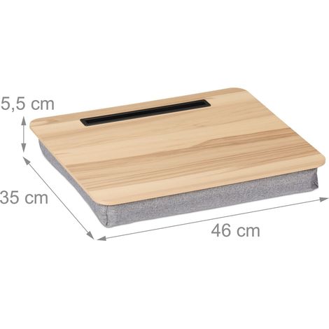 Supporto per computer portatile comfort ergonomico 5,5 x 46 x 35 cm in MDF beige 130016641