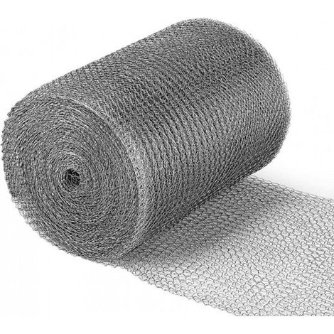 Filet anti-rongeurs en acier inoxydable 6 m x 12,7 cm pour portes et fenêtres, protège des souris, insectes et serpents (1/5)