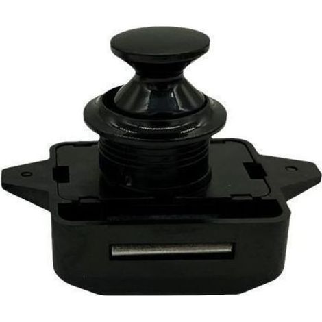 Lot de 2 Bouton Poussoir Verrou Armoire Loquet Sans Clé, Loquet à Bouton Poussoir Ajustement 15-18mm épaisseur Bateau Van Yacht (1/5)