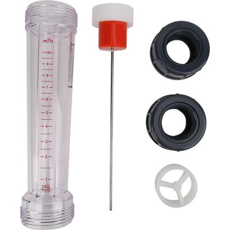 Débitmètre d'eau de Type Tube de Haute Précision LZS-40, Outil de Mesure de Liquide avec Transparence en Plastique ABS, 1 à 10 M H
