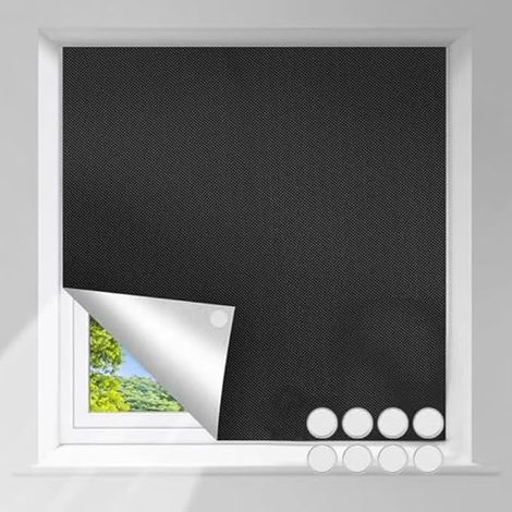 Store occultant magnétique pour fenêtre sans perçage Store Occultant Tissu Isolation pour fenêtre de Toit Protection Solaire Film Fenetre Portable pour Chambre Grenier Bébé Chambre (1/5)
