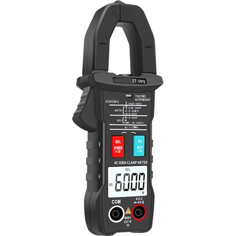Multimètre numérique 6-600 V 600 A Tension Résistance de courant 6000 comptes Ampèremètre Testeur (1/5)