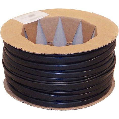 Gaines PVC Flexibles diamètre 12mm Noir Bobine de 150m