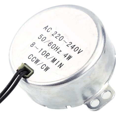 1 moteur synchrone à engrenages 220-240 V CA 4 W CW/CCW (8-10 tr/min) (1/5)