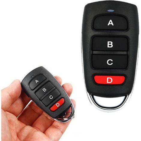 Télécommande de clonage 433MHz 4 boutons étanche sans fil pour porte de garage et volet roulant (1/5)