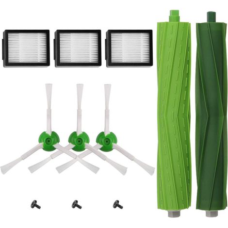 Pack de 11 Pièces Accessoires Compatible Roomba i7/i7+ et E5/E6/E7 - Brosses, Filtres et Rouleaux de Rechange (1/5)