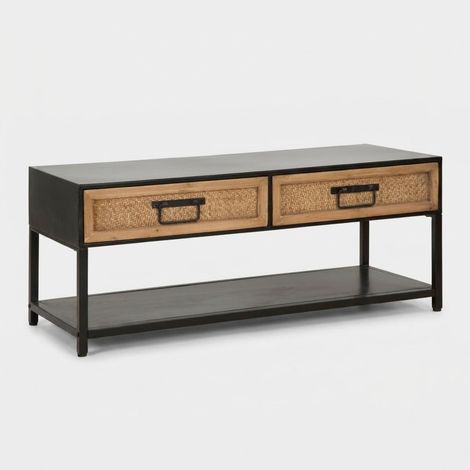 Mueble TV mauro ferretti Hanoï natural 95x38x38 cm (1/5)