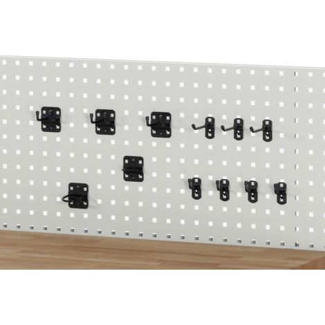 Rau Hakenset für Lochplatte WB 12-teilig