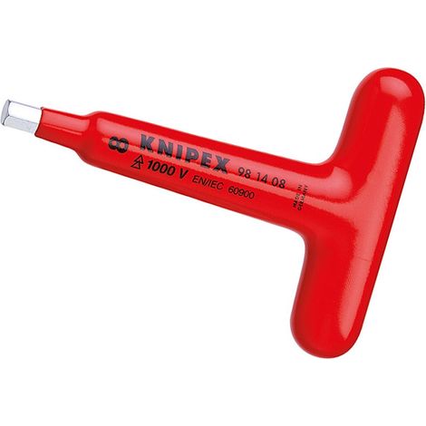 Knipex 1x Destornillador para hexágono interior mango en T - 981408
