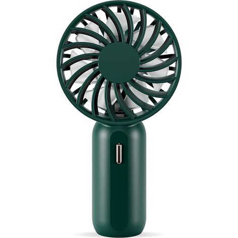 Mini ventilatore portatile con 3 velocità regolabili, batteria ricaricabile, cavo, ventola USB silenziosa per casa, ufficio e viaggi (1/5)
