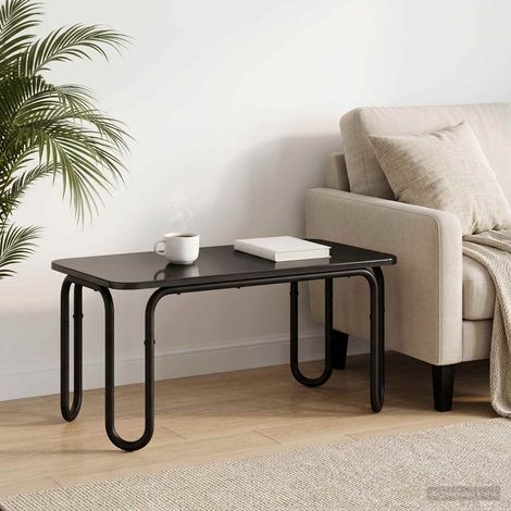 vidaXL Coffee Table Black 100 x 50 x 45 cm Engineered Wood (1/5)