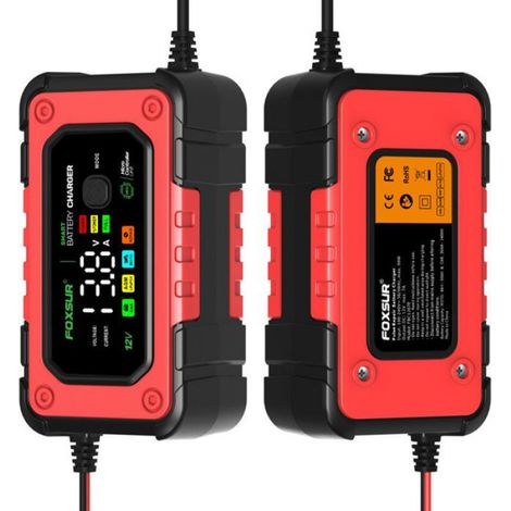 Mainteneur chargeur batterie Nosheir intelligent 12V 24V protections multiples pour voiture camion AGM Gel (1/4)