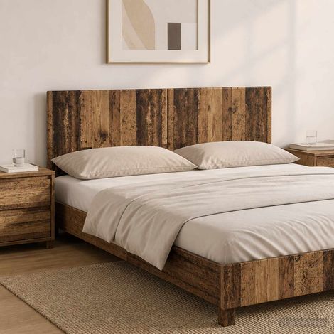 vidaXL Cabecero montada en la pared BREDA Madera envejecida (1/5)