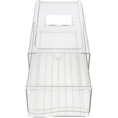 Bacs de Rangement Transparents pour Réfrigérateur - Rangement Empilable pour Garde-Manger - Bacs de Classement Alimentaires (1/5)