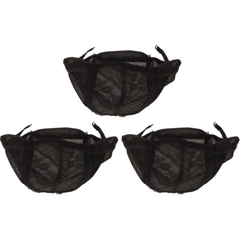 3 Bonnets à Perruque avec Bande Élastique, Nylon Respirant pour Femmes, Lot de 3 pour Fabrication de Perruques et Cosplay (1/5)