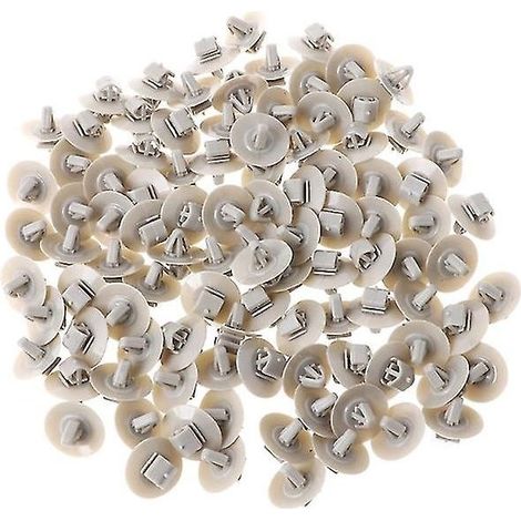 Lot de 100 clips de garniture pour Renault Trafic – Fixation moulure porte – Plastique gris – Diamètre 20mm (1/5)