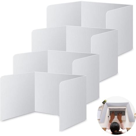 Cloison de bureau 4 pièces Panneau de Séparation de Bureau Pliable (1/5)