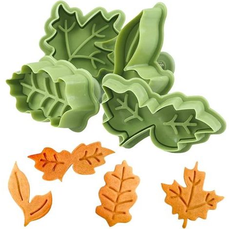 Ausstechformen in Ahornblattform, Ausstechformen für Kekse, Kuchendekorationen, Keksstempel für Frühling und Herbst. (1/5)