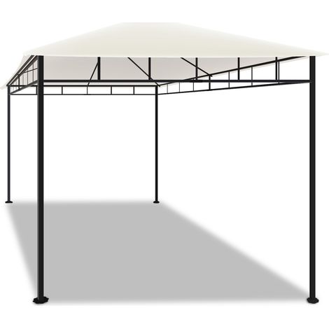 3x2 M Eisen-Pavillon f�r den Au�enbereich eleganter Garten-Pavillon ecru Farbe