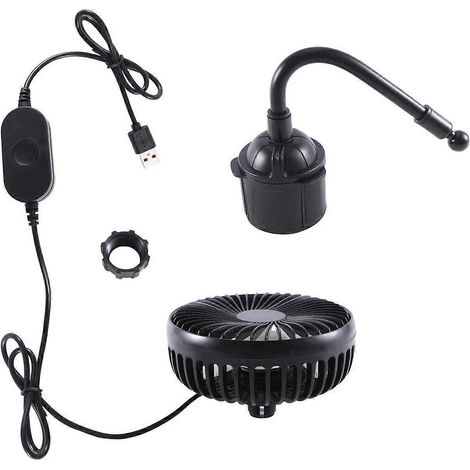 Multifunktions-Autoventilator mit USB-Anschluss, Aschenbecherfunktion und Universalzubehör