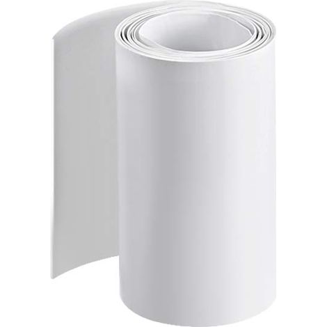 Gaine thermorétractable en PVC sourcing map, enroulement plat de 70 mm pour trois batteries 18650, 2