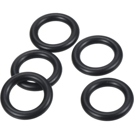 Joint Torique Nitrile Caoutchouc 25mm OD 17mm ID 4mm Largeur, 50 Pcs Métrique Scellage Joint pour Robinet Plomberie Automobile Réparation, Noire (1/5)