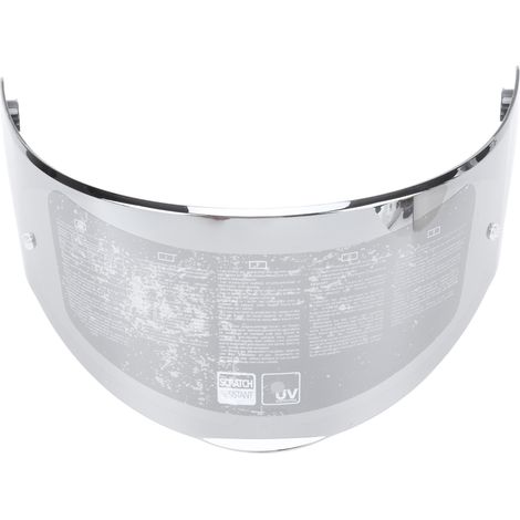 Visière de Casque Moto Anti-Rayures Protection UV Visibilité Optimale pour FF320 328 353 800 Casque Argenté (1/5)