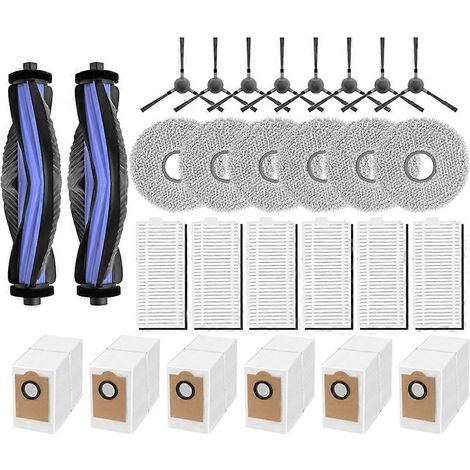 28 pièces pour Lefant M3 aspirateur robot pièces aspirateur brosse principale latérale serpillières filtre sac poussière (1/5)
