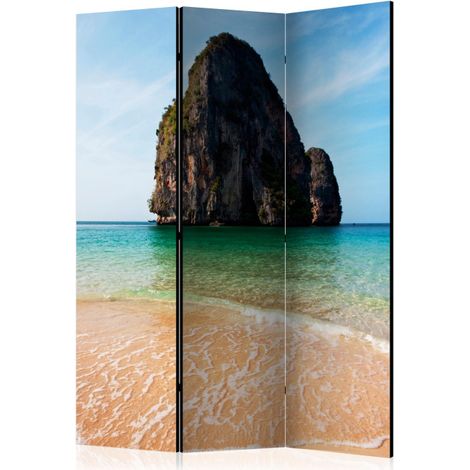 Paravent 3 Volets "Rock Formation By Shoreline, Andaman Sea, Thailand" 135x172cm (1/2)