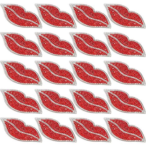 Rossetto di cristallo caldo con diamanti, decorazione per abbigliamento, accessori fai da te per artigianato