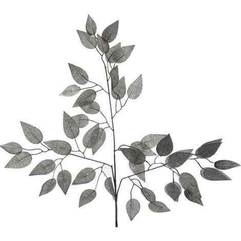 Dreifach verzweigtes Blatt, schwarz, 60 cm (1/2)