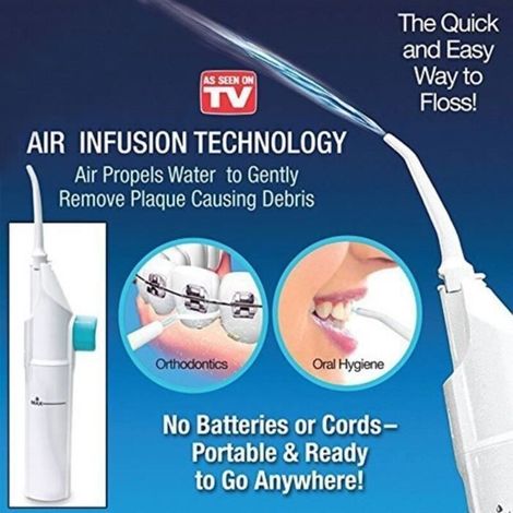 Cellfast – Hydropulseur jet dentaire sans fil amovible – Imperméable – Nettoyage de dents portable – Contrôle de pression ergonomique