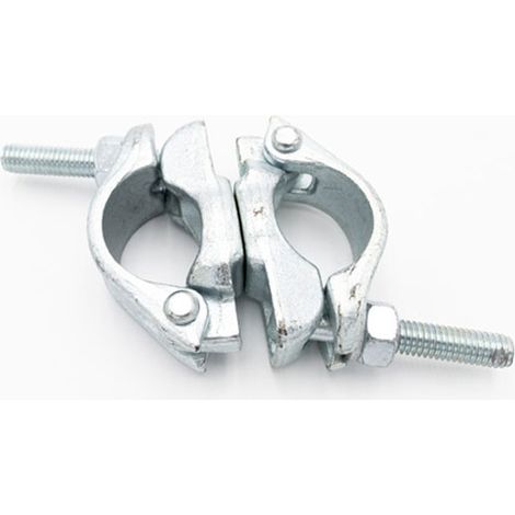 Maillestore – Raccord orientable acier forgé galvanisé 49x49mm – Lot de 5 pièces – Pour tubes de 49mm – Usage échafaudage