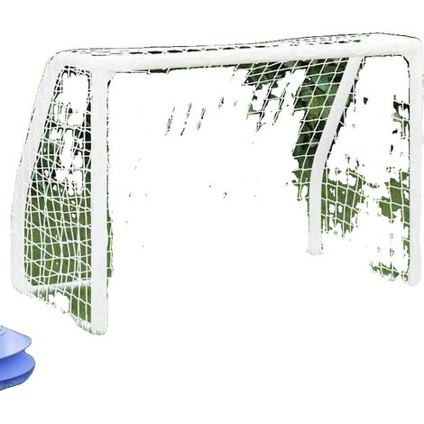 Buts de football pour enfants, cadre en métal durable, assemblage facile, Blanc (1/2)