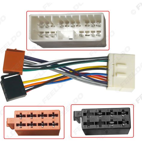 Câble d'alimentation convertisseur Actyon vers ISO compatible avec les lecteurs CD audio de voiture Daewoo/Wuling Hongguang/Lechi/SsangYong