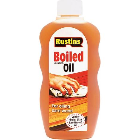 Rustins Boiled Linseed Oil - 300ml, Premium Quality for Wood Protection and Finishing