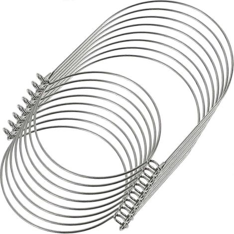 Crochets de suspension pour bocaux Mason en fil de fer - Crochets de suspension en acier inoxydable (8 pièces) (1/4)