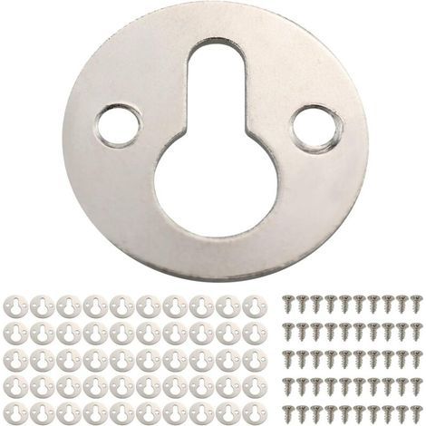 Lot de 50 crochets de suspension ronds en métal - Pour accrocher des cadres photo (1/4)